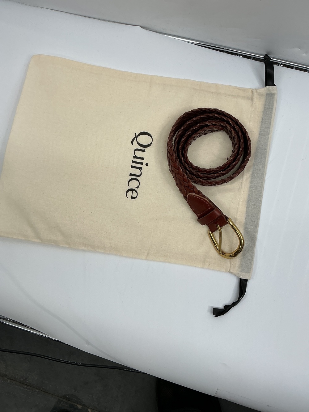Josie European Leather Braided Belt